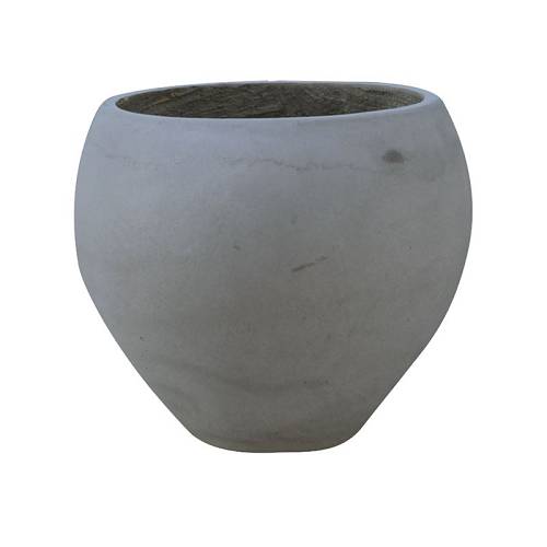 FLOWER POT-5 Cement Grey Φ55x40cm Ε-00023204 Ε6304,C