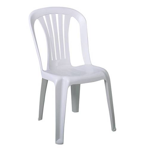 IRIDE Καρέκλα Στοιβαζόμενη, ΡΡ Άσπρο Ε-00023819 Ε369