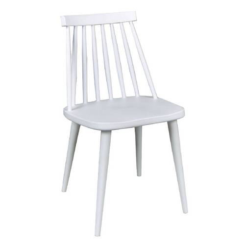 LAVIDA Καρέκλα Τραπεζαρίας Κουζίνας, Μέταλλο Βαφή Λευκό PP Άσπρο Ε-00017430 ΕΜ139,11