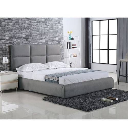 MAXIM Κρεβάτι Διπλό, για Στρώμα 160x200cm, Ύφασμα Γκρι Ε-00020709 Ε8080,3