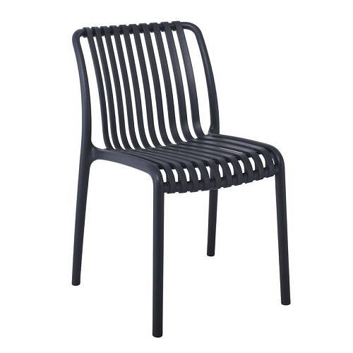 MODA Καρέκλα Στοιβαζόμενη PP - UV Ανθρακί Ε-00024292 Ε3801,2