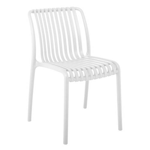 MODA Καρέκλα Στοιβαζόμενη PP - UV Άσπρο Ε-00024291 Ε3801,1