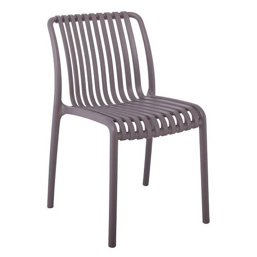MODA Καρέκλα Στοιβαζόμενη PP - UV Mocha Ε-00024293 Ε3801,3