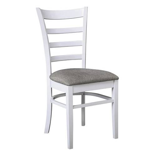 NATURALE Καρέκλα Άσπρο, Ύφασμα Γκρι Ε-00019178 Ε7052,4 (ΣΕΤ ΤΩΝ 2)