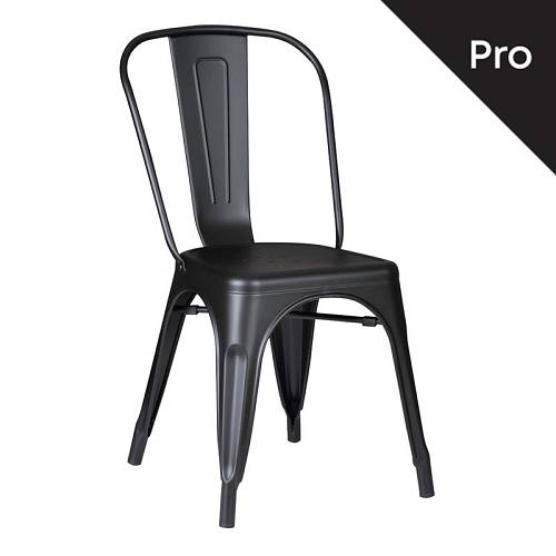 RELIX Καρέκλα-Pro, Μέταλλο Βαφή Μαύρο Matte Ε-00018134 Ε5191,1Μ
