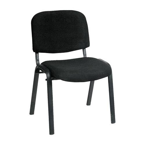 SIGMA Καρέκλα Στοιβαζόμενη Γραφείου Επισκέπτη, Μέταλλο Βαφή Μαύρο, Ύφασμα Μαύρο Ε-00023011 ΕΟ550,18W