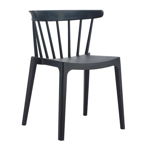 WEST Καρέκλα Κήπου - Βεράντας PP-UV Μαύρο Ε-00019146 Ε372,2