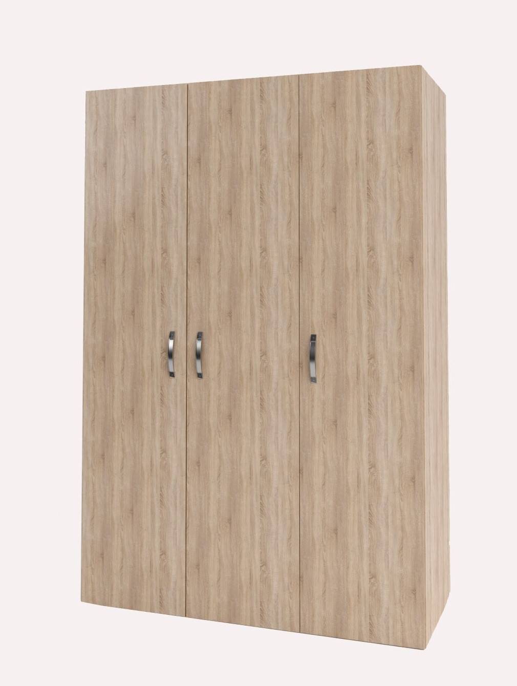 Ντουλάπα τρίφυλλη Line -  Light Sonoma Oak (120x52x180)