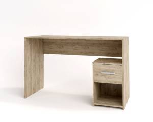 Γραφείο Hiouston - Grey Craft Oak (117x50x73,5)