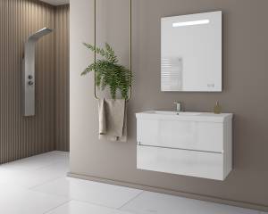 Σετ έπιπλο μπάνιου LUXUS 85 White - 2 Σετ έπιπλο μπάνιου LUXUS 85 White - 2