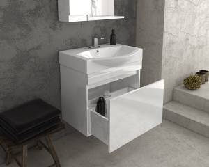 Σετ έπιπλο μπάνιου SENSO 65 White
