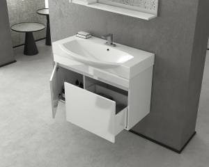 Σετ έπιπλο μπάνιου SENSO 105 White