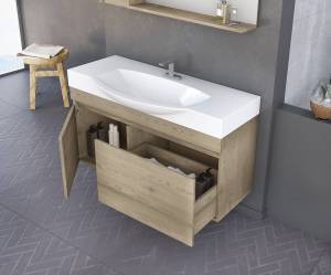 Σετ έπιπλο μπάνιου SENSO 85 PL Wood