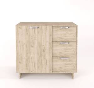 Έπιπλο νιπτήρα μπάνιου Rain - Grey Craft Oak (90x20x70)