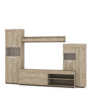 Σύνθεση σαλονιού Roma - Light Sonoma Oak (280x45x190)