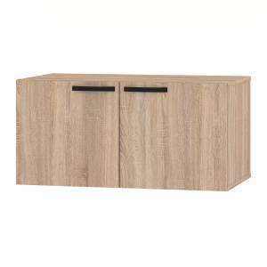 Επιτοίχιο έπιπλο νιπτήρα μπάνιου Chess - Charcoal Flow (90x45x36)