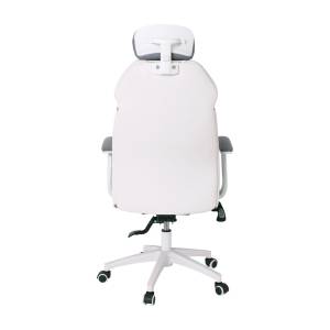 BF8300 Πολυθρόνα Γραφείου Διευθυντή, Microfiber Γκρι PU Άσπρο Ε-00020224 ΕΟ587,2