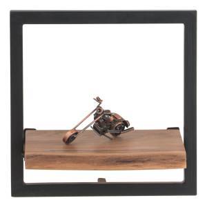 LIZARD Frame Ράφι Μέταλλο Βαφή Μαύρο, Ξύλο Ακακία Φυσικό Ε-00021254 ΕΑ7070,5
