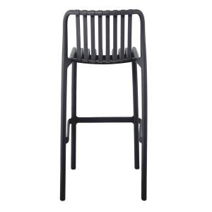 MODA Σκαμπό Bar Στοιβαζόμενο PP - UV Ανθρακί Ε-00024295 Ε3802,2