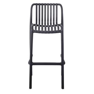 MODA Σκαμπό Bar Στοιβαζόμενο PP - UV Ανθρακί Ε-00024295 Ε3802,2