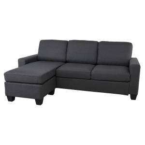 PORTLAND-W Καναπές Σαλονιού - Καθιστικού, Γωνία Αναστρέψιμος Ύφασμα Σκούρο Γκρι Ε-00013593 Ε9585,1