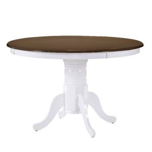 NIRVANA Τραπέζι Τραπεζαρίας Κουζίνας, Άσπρο - Καρυδί Ε-00019334 Ε7059,5