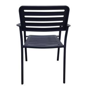 ROMA Πολυθρόνα Μέταλλο Βαφή Μαύρο Ε-00020260 Ε527,1