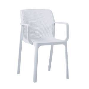 DORIAN Πολυθρόνα Kήπου Βεράντας PP-UV Άσπρο Ε-00021576 Ε381,1 (ΣΕΤ ΤΩΝ 6)