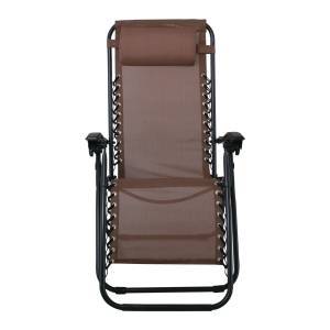 SUPER RELAX Πολυθρόνα με Υποπόδιο, Μέταλλο Βαφή Ανθρακί, Textilene Καφέ Ε-00021645 Ε618,1 (ΣΕΤ ΤΩΝ 2)