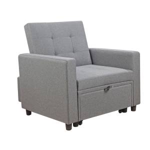 IMOLA Πολυθρόνα - Κρεβάτι Σαλονιού - Καθιστικού, Ύφασμα Ανοιχτό Γκρι Ε-00021978 Ε9921,12