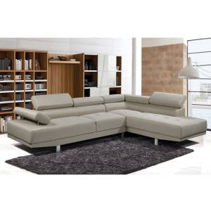 SECTOR Καναπές Σαλονιού Αριστερή Γωνία, Ανακλινόμενα Κεφαλάρια, Ύφασμα Μπεζ Ε-00022011 Ε989,4L