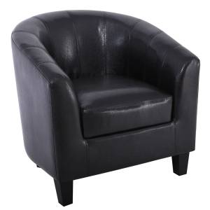 BOGA Πολυθρόνα Σαλονιού Καθιστικού, Pu Σκούρο Καφέ Ε-00019576 Ε7129,5W