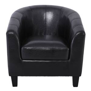 BOGA Πολυθρόνα Σαλονιού Καθιστικού, Pu Σκούρο Καφέ Ε-00019576 Ε7129,5W