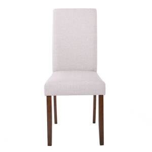 OPTIMAL Καρέκλα Τραπεζαρίας, Απόχρωση Καρυδί Ύφασμα Μπεζ Ε-00020576 Ε801,1 (ΣΕΤ ΤΩΝ 2)