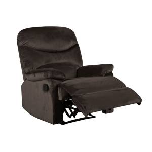 LUISA Πολυθρόνα Relax Σαλονιού - Καθιστικού Σκούρο Καφέ Velure Ε-00021785 Ε9780,2