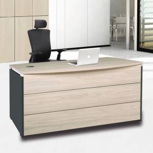 PROGRESS Γραφείο 140x80cm Απόχρωση Elm - Grey Ε-00023288 ΕΟ832