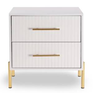 FINO Κομοδίνο με 2 Συρτάρια, Άσπρο Ε-00024408 Ε7010,1