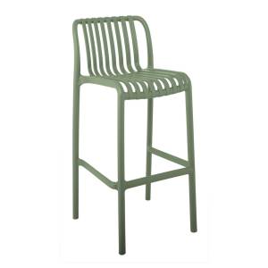 MODA Σκαμπό Bar Στοιβαζόμενο PP - UV Πράσινο Ε-00024520 Ε3802,4