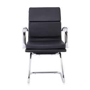 BF4800V Πολυθρόνα Γραφείου Επισκέπτη, Μέταλλο Χρώμιο, PU Μαύρο Ε-00011034 ΕΟ235 (ΣΕΤ ΤΩΝ 2)