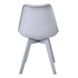 MARTIN-II Καρέκλα PP Γκρι, Μονταρισμένη Ταπετσαρία Ε-00017413 ΕΜ137,4 (ΣΕΤ ΤΩΝ 4)