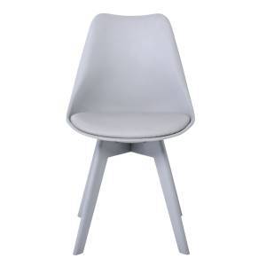 MARTIN-II Καρέκλα PP Γκρι, Μονταρισμένη Ταπετσαρία Ε-00017413 ΕΜ137,4 (ΣΕΤ ΤΩΝ 4)