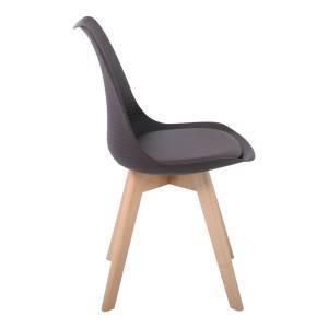 MARTIN STRIPE Καρέκλα Ξύλινο Πόδι, PP Καφέ Ε-00022373 ΕΜ136,01S (ΣΕΤ ΤΩΝ 4)