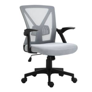BF2130 Πολυθρόνα Γραφείου Ανακλινόμενα Μπράτσα - Mesh Γκρι Ε-00023403 ΕΟ208,2