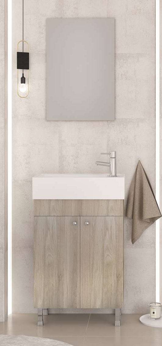 Σετ έπιπλο μπάνιου LITOS 50 Brown Oak