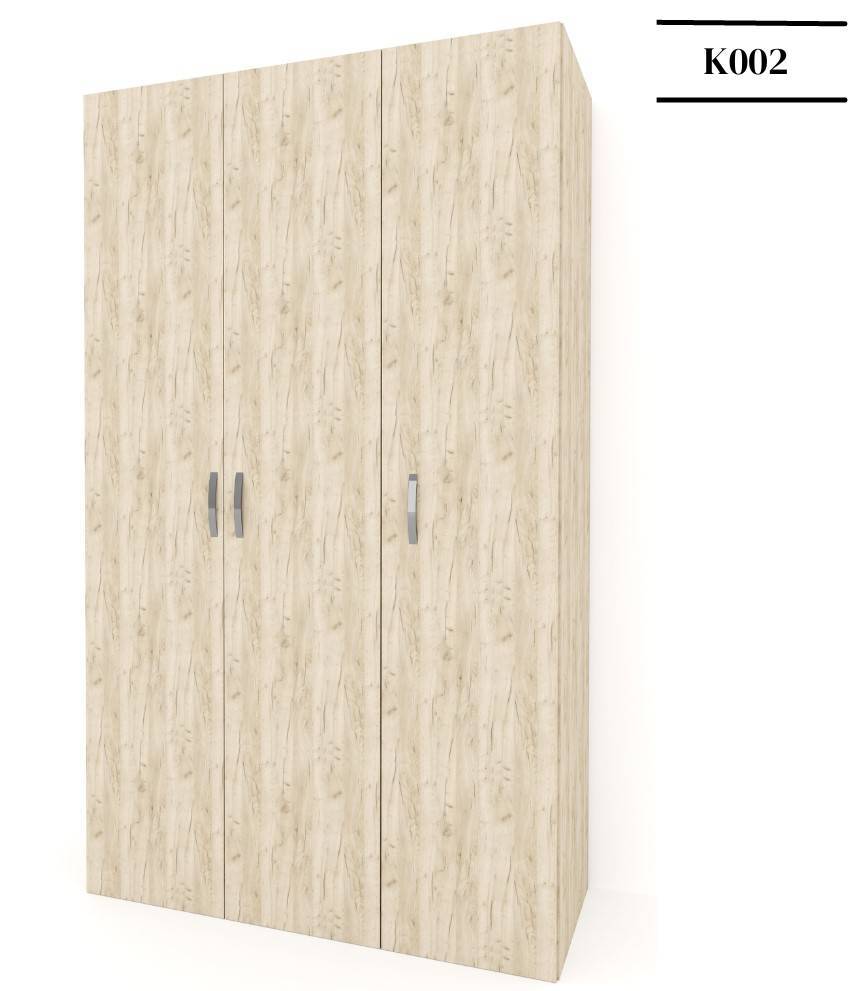 Ντουλάπα τρίφυλλη Line -  Light Sonoma Oak (120x52x180)