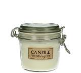 Αρωματικό κερί σε γυάλινο μπώλ με αεροστεγές καπάκι, 10cm WER-0973