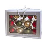 Κουτί με 26 μπάλλες σε κοκ./χρυσό/πράσινο/ασημί BL200