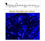 100Led-(IP44). Σειρα Starter Set (επεκτάσιμη) Πράσινο/Μπλε.  100L/SB-31v