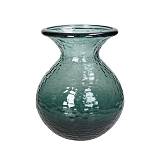 Βάζο από ανακυκλωμένο γυαλί,πετρόλ,20x24.5cm KAL-0949