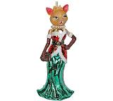 Γυάλινο στολίδι "Fashion Cat", 15cm MAS-6926